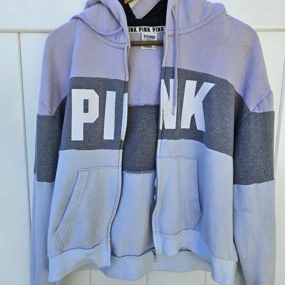 Victoria's Secret PINK Full Zip Hoodie Jacket Size L - Picture 4 of 8